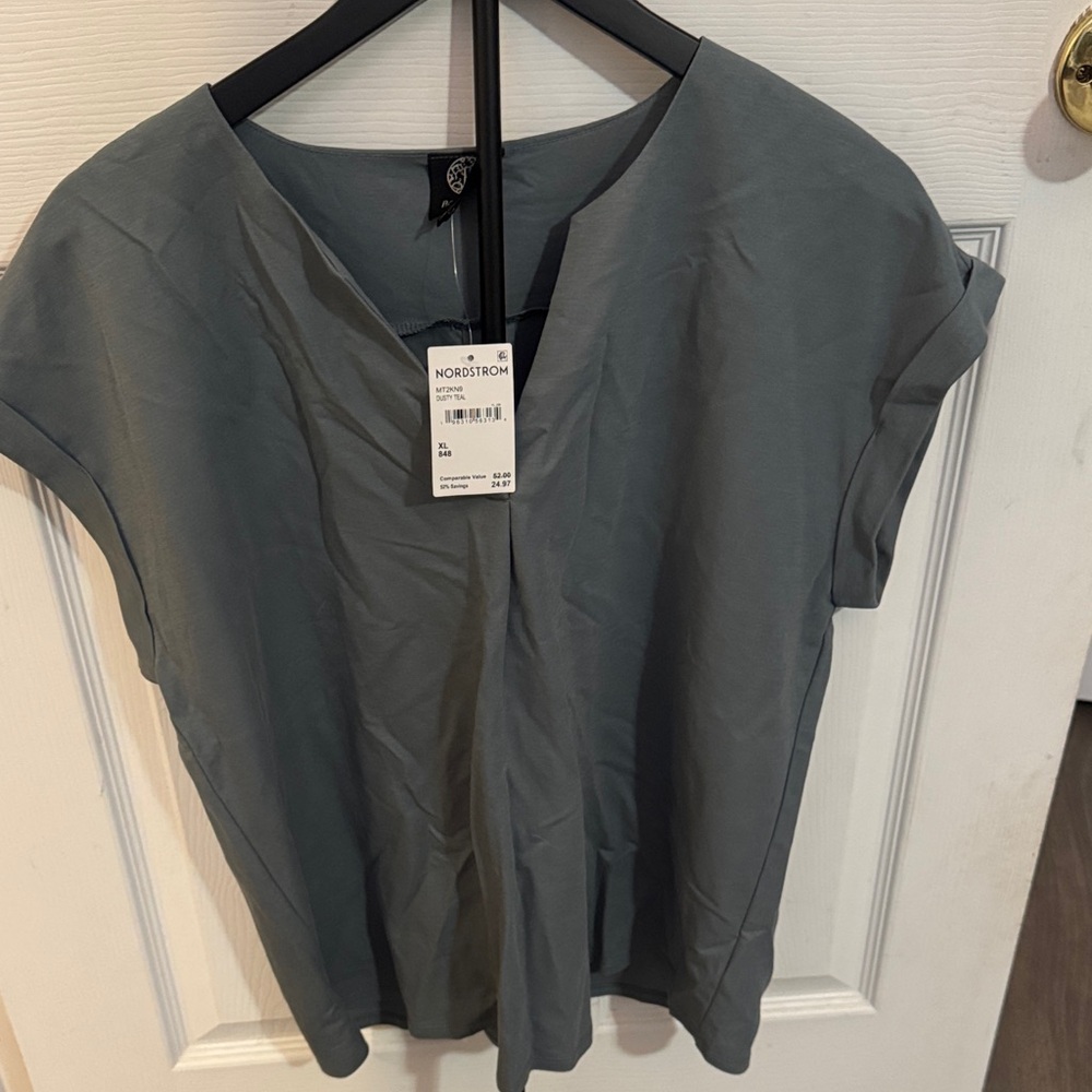 Bobeau Slate Gray Women's Blouse